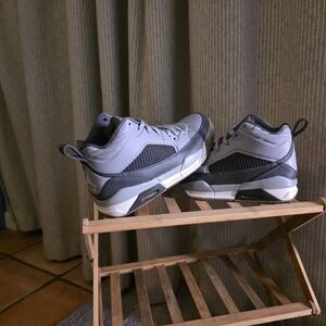 Nike Air Jordan Black and Gray Kids Sneakers